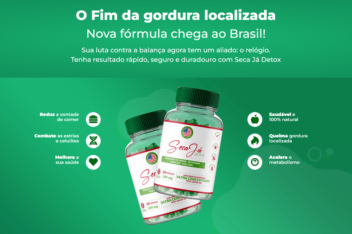 Seca Já Detox. Transforme sua jornada de emagrecimento de maneira eficaz e duradoura.